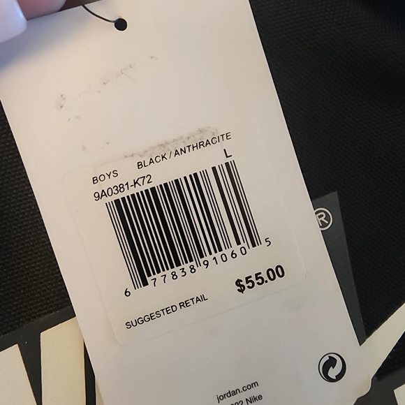 NWT Nike Air Jordan Black and White Backpack